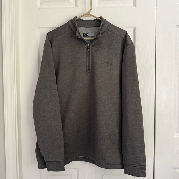 Callaway Men’s Gray Quarter-Zip Sweatshirt size large - Picture 1 of 6